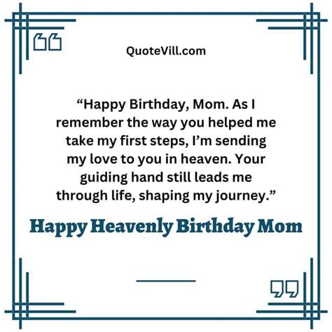 mom heavenly birthday quotes|heartfelt birthday wishes for mom.